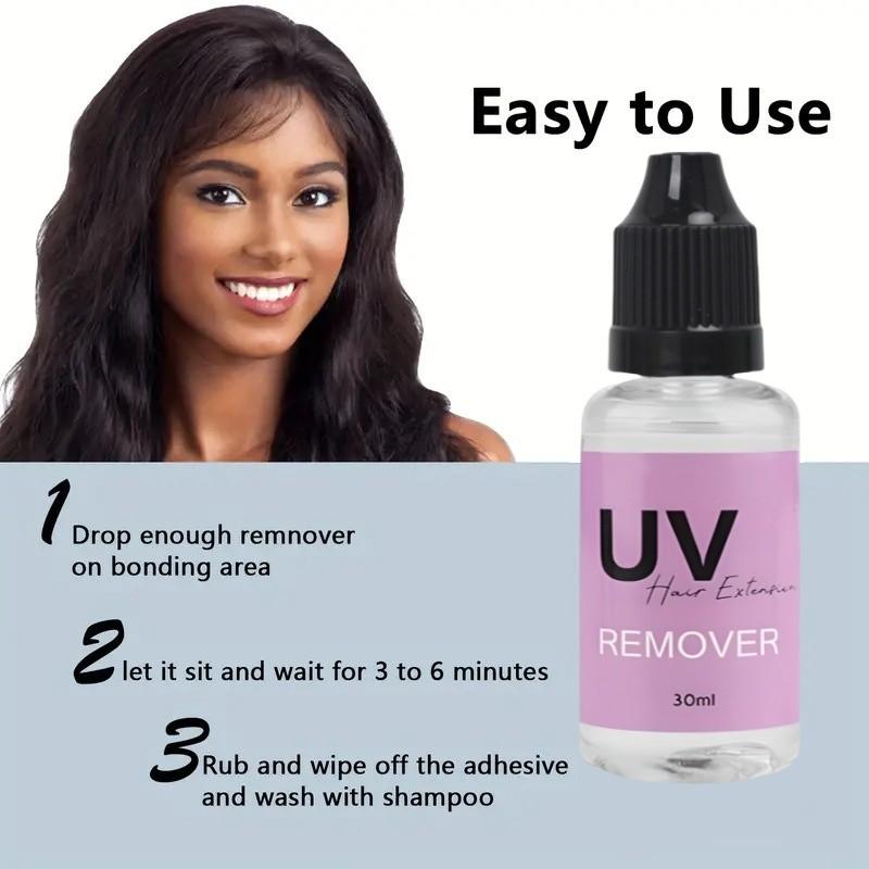 UV Hair Extension Kit with UV Lamp: 30g Fast-Curing Glue & Tools | Invisible Bonds, Damage-Free Salon & Home Use