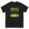 Nirvana Smiley Drip Shirt Vintage Grunge Tee Y2K Rock Graphic Distressed
