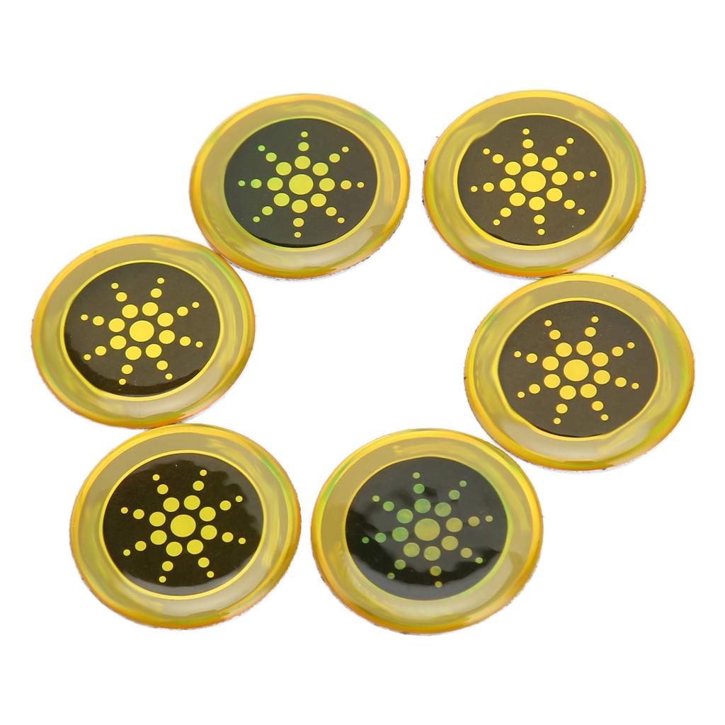 6pcs Phone Protection Sticker 2.8cm Diameter Effective Flashing Phone Blocker Stickers for Cell Phone Laptop Computer