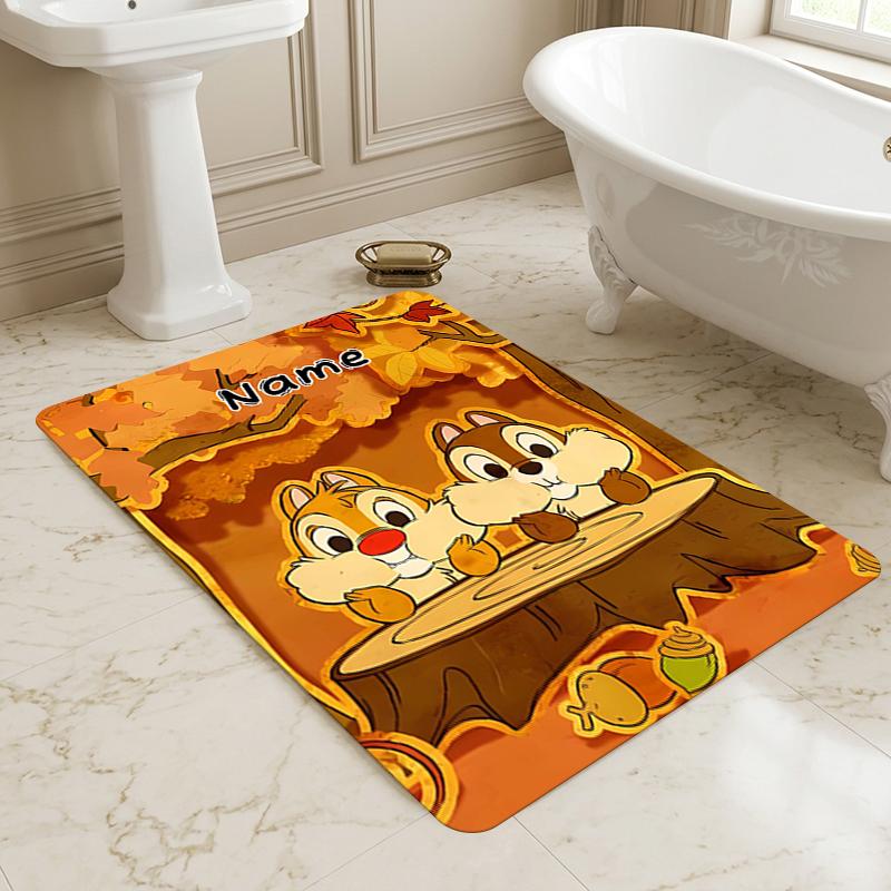 Custom Name Chip Dale Adventure Living Room Non-Slip Area Rug Soft Carpet for Bedroom Kids Playroom Sofa Office Home Decor Doormat