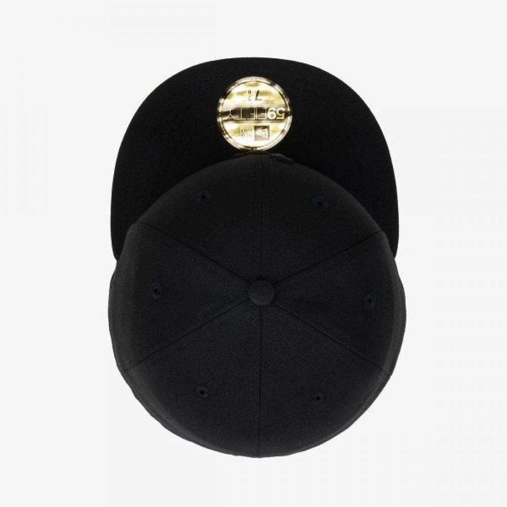 New Era Mlb Los Angeles Dodgers Basic Fitted Cap Black Black 11591150