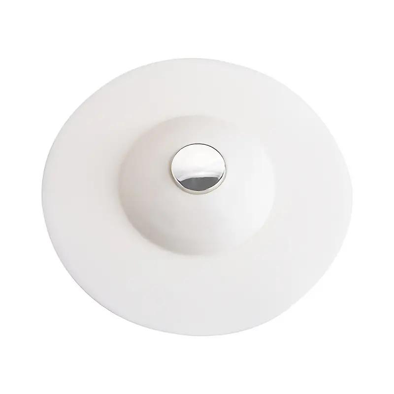 2pcs  Push-Type Silicone Floor Drain  Silicone Universal Sink Stopper  Prevent Clogging  Bathroom Drain Hair Catcher Press Water
