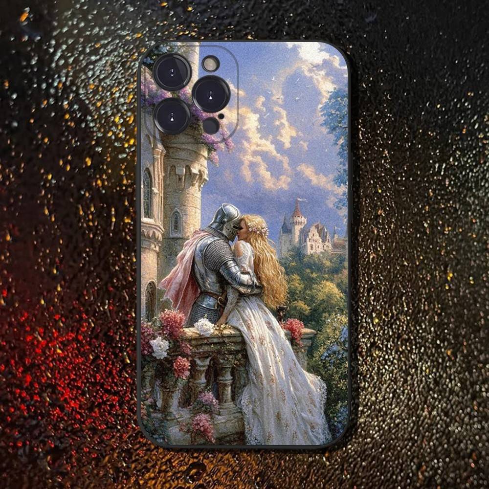 

Renaissance Art Painting Phone Case For iPhone 16,15,14,13,12,11 Plus,Pro Max,XS,X,XR,SE,Mini,8,7,Soft Silicone Black Cover iPhone16pro