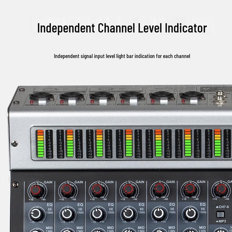 Huidu HD-K12 Professional Analog Audio Mixer (CN Version)