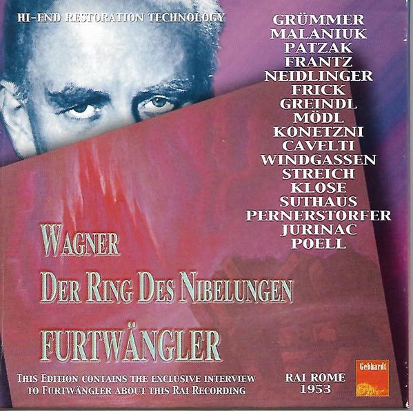 

CD RICHARD WAGNER , WILHELM FURTWÄNGLE - Der Ring Des Nibelungen JGCD0060 Gebhardt Record 2005 Germany Classical Used