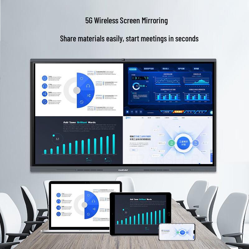 Coolcolor 98-inch Smart Interactive Video Conference Display CN plug (adapter included)