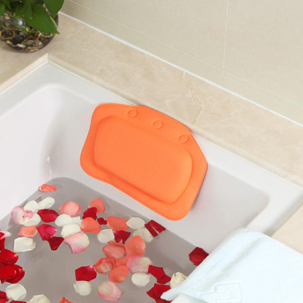 Waterproof Bath Cushion with Suction Cups Bath Headrest Bathroom Accessories Spa Headrest  Spa