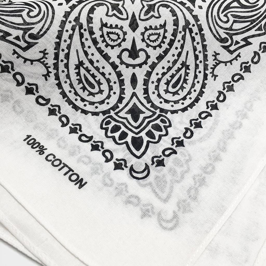 Kakatrend Bandana 100% Cotton Navy White Red Adults Men Paisley Stylish Handkerchief Cotton Bandana Unisex Durag Set of 3 55cm X 55cm