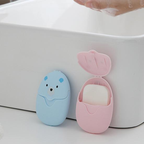 50Pcs Soap Slices Mini Portable Convenient Scented Slice Sheets Washing Hand Soap Flakes for Travel