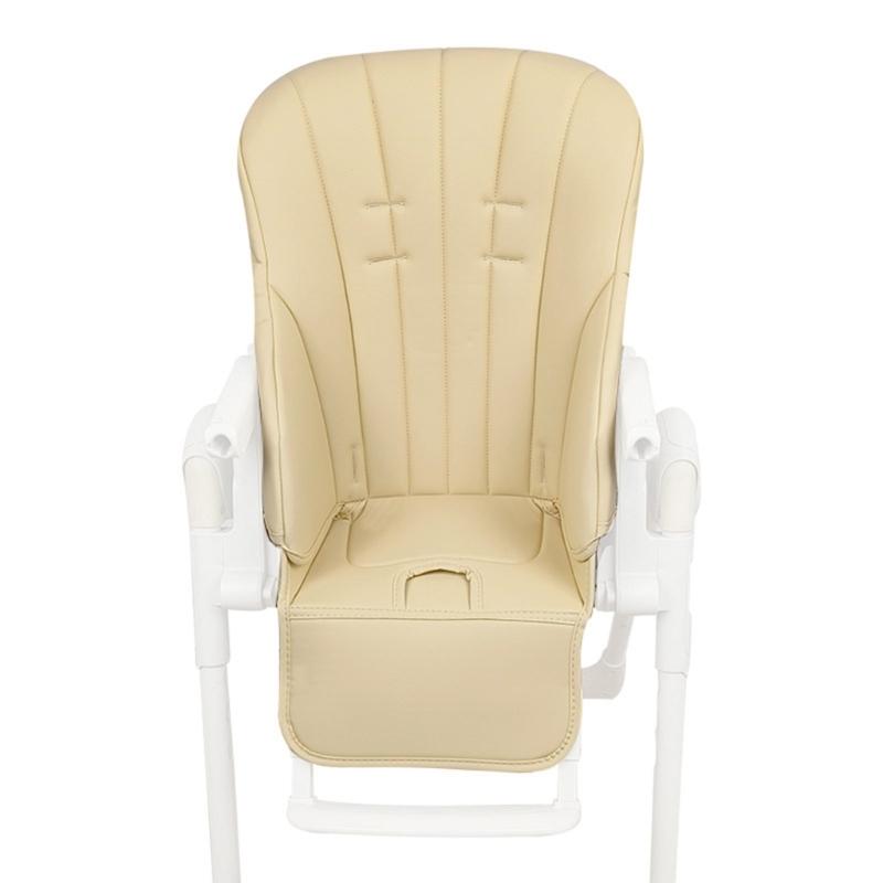 Stilvoller Babynahrungsstuhl Sitzschoner Verbessert das Essen Kratzfest Verschüttungsfest PU-Leder Kissenbezug