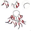 Bohemian Feather Headband Indian Boho Headpiece for Prom Costume Holiday Cosplay