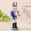 Creative Christmas Wood Nutcrackers Soldier Ornament  New Year Birthday Wedding