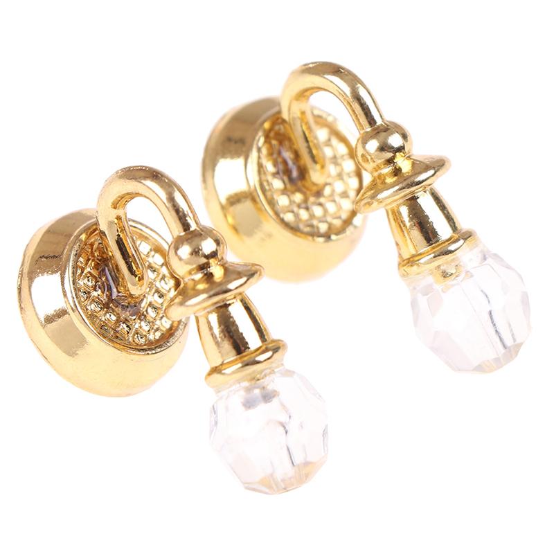 

1:12 миниатюрных игрушек для игр с едой, сцена из жизни, модель кукольного дома, аксессуары, мини-настенный светильник с позиционированием ногтей золотой