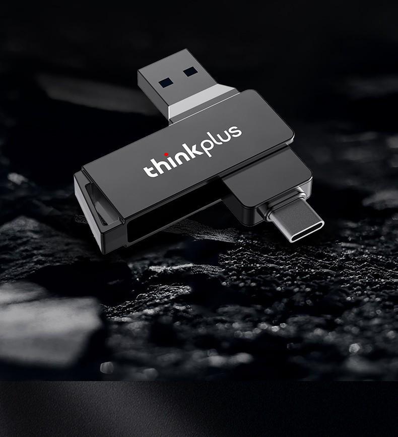 Lenovo Thinkplus MU251 All-Metal Type-C 3.2 Dual-Use Rotating Mobile U Disk