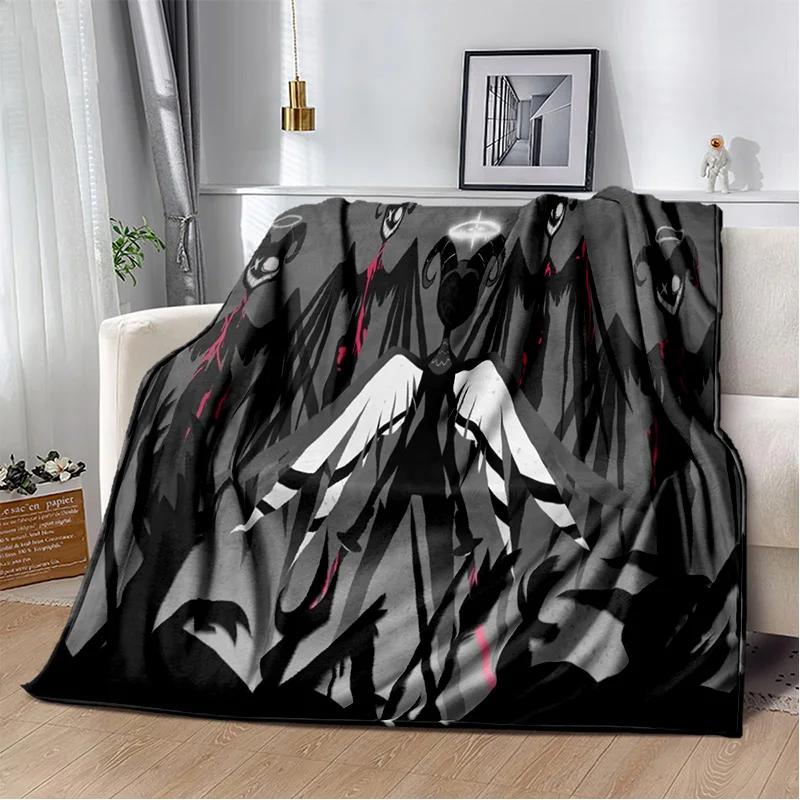 Helluva Boss Blitzo Adult Animation Soft Plush Blanket,Flannel Blanket Throw Blanket for Living Room Bedroom Bed Sofa Picnic Kid