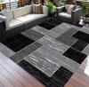 Modern Living Room Carpet, Abstract Geometric Nordic Style Floor Mat Print, Soft Area Rug Home Decoration