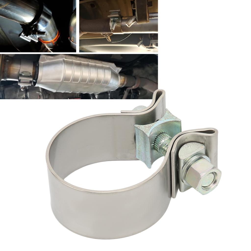   Exhaust Band   Clamps Rustproof Muffler Clamp High Hardness for Downpipe Header Manifold