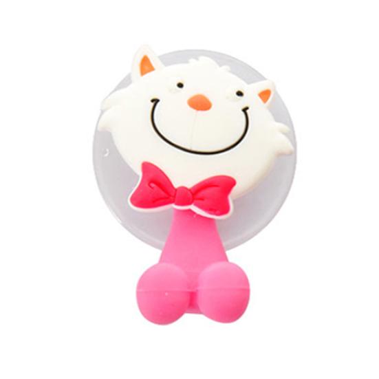 Cute Animal Silicone Toothbrush Holder Bathroom Wall Hanger Sucker Hook Stand