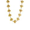 18K Gold Heart Necklace & Bracelet Set for Women – Stainless & Titanium Steel, Hip Hop Style.