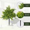 Artificial Pine Topiary Realistic Faux Pine Bushes Artificial Greenery with Spike Christmas Topiary