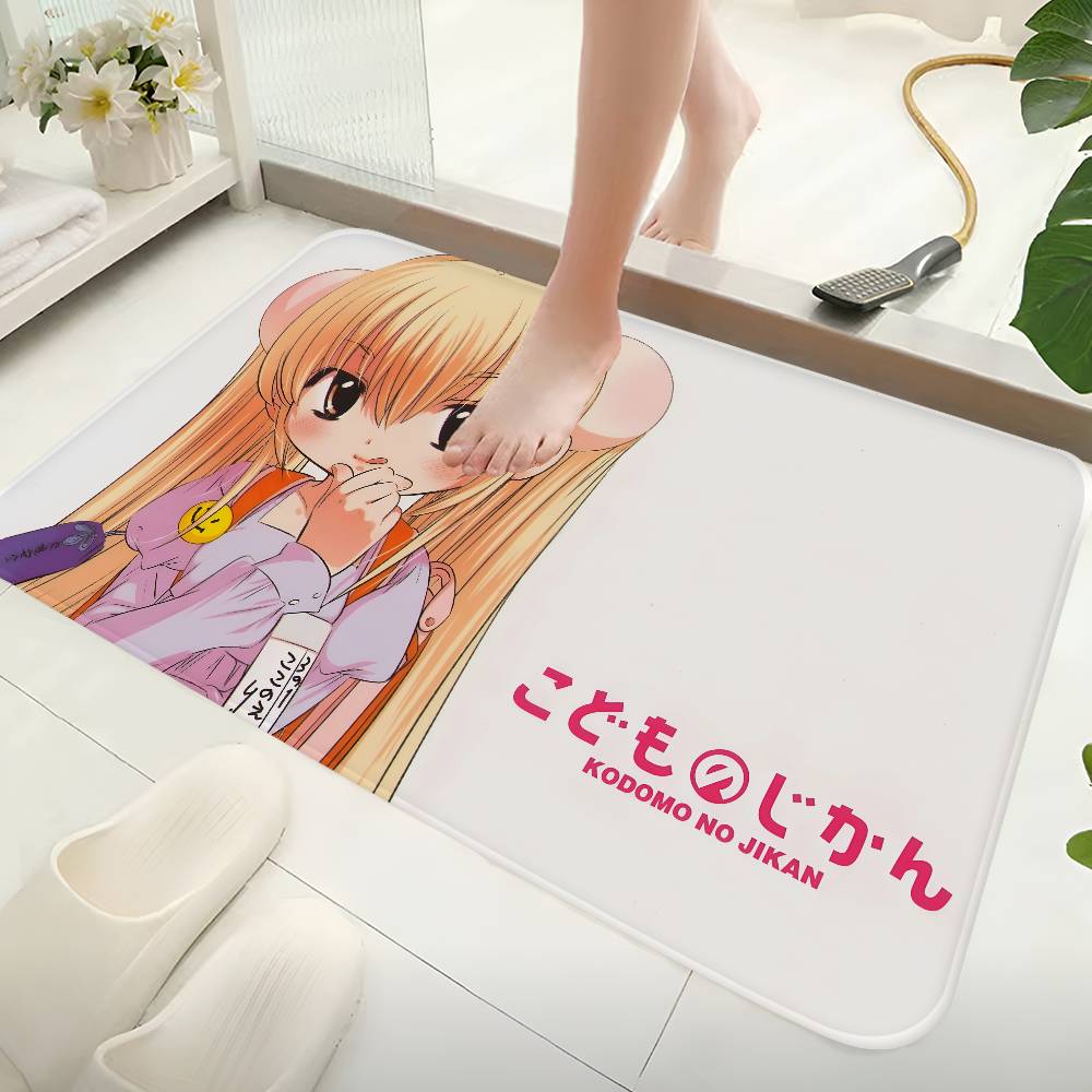 Anime K-Kodomo no Jikan Classic Kitchen Mat Kids Room Bedroom Decoration Balcony Anti-Slip Doormat Living Room Alfombra