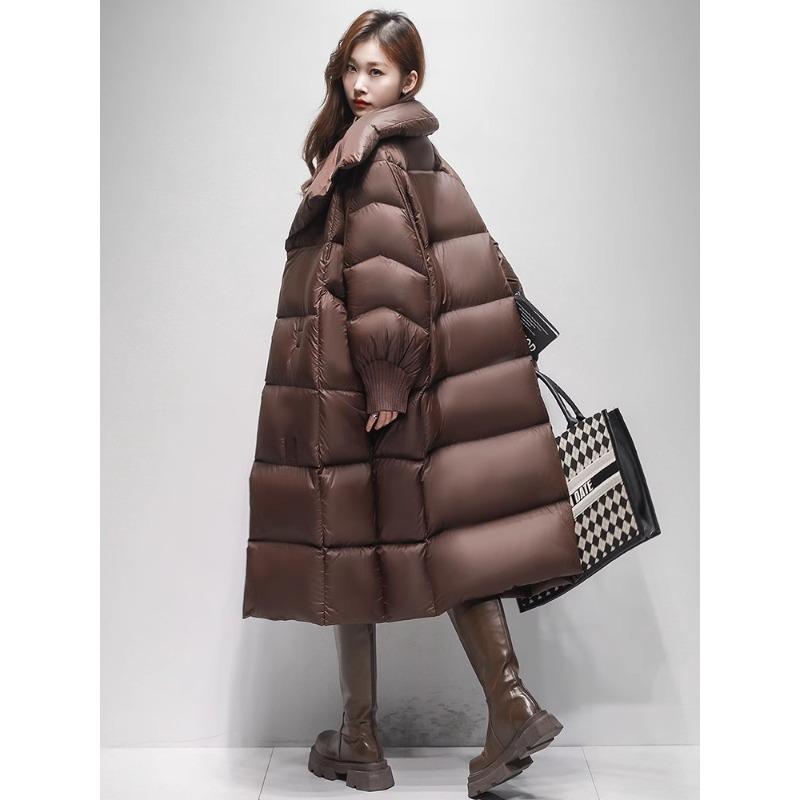 

Новая зимняя пуховая куртка для женщин, длинная до колена, свободная, утолщенная хлопковая куртка XL