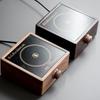 Walnut Electric Ceramic Tea Maker: Mini Indoor Induction Cooker with Glass Kettle