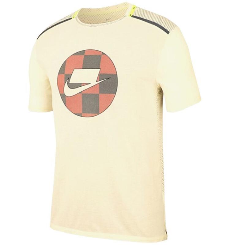 Nike T Shirt Men s Light Yellow BV5548-110 L