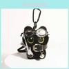 Gatinho Preto Fofo Baloiçante Boneco de Pelúcia Com Fecho de Guitarra Para Decoração de Feriado