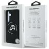 Case Karl Lagerfeld Silicone Double Heads And Circle Magsafe For Samsung Galaxy S25 Black