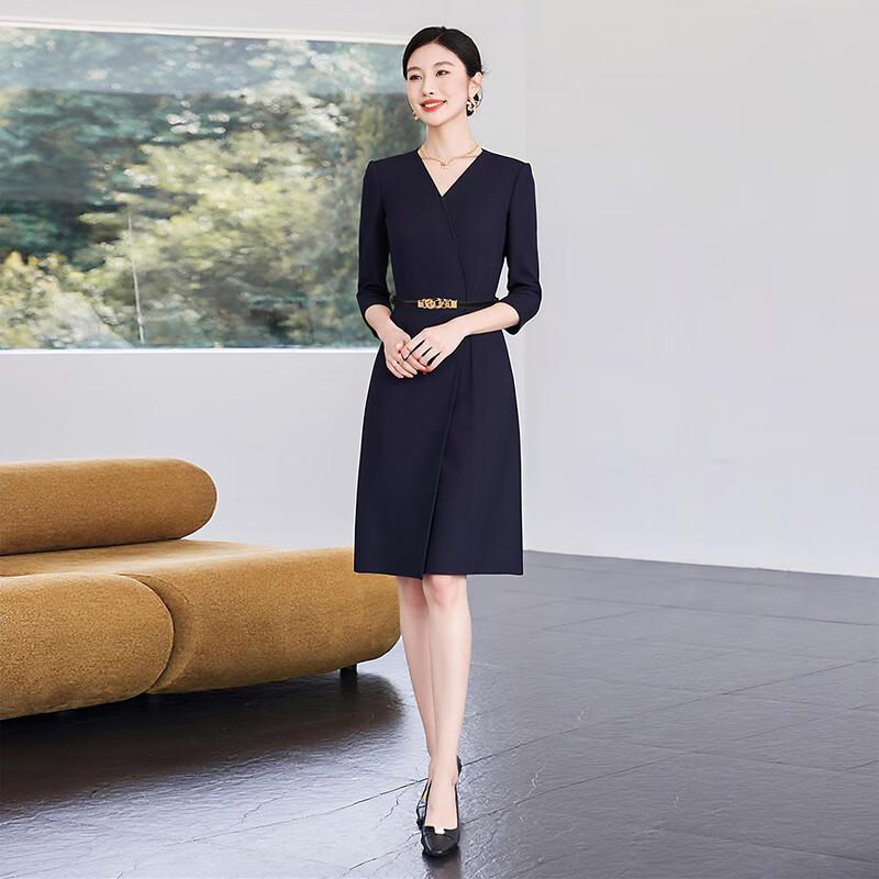 Women's Long Sleeve Professional Formal Work Dress