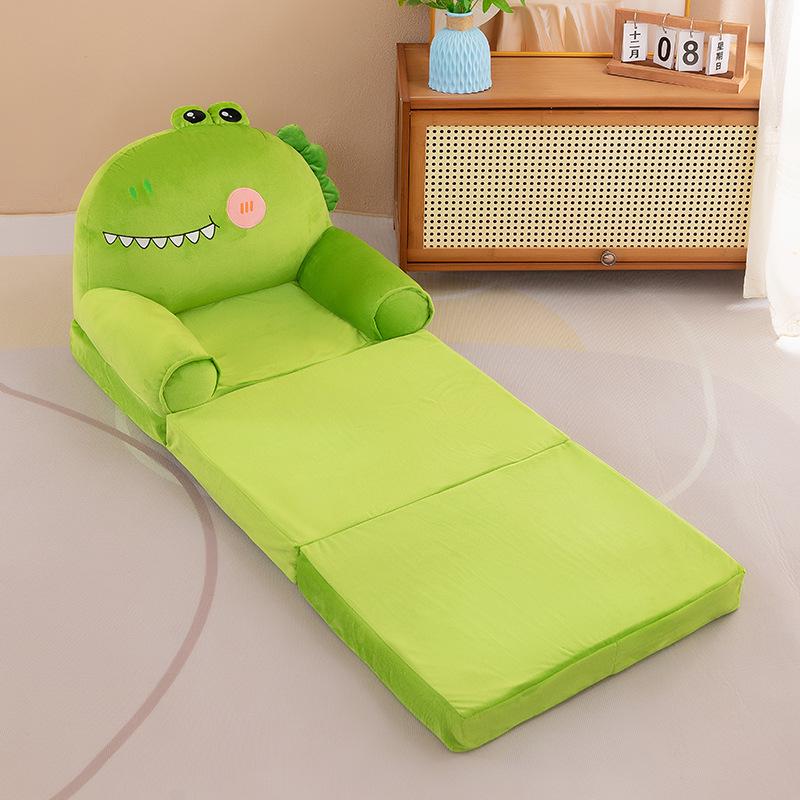 Canapea extensibilă triplă pentru copii cu desene animate - Scaun leneș drăguț și confortabil pentru grădiniță