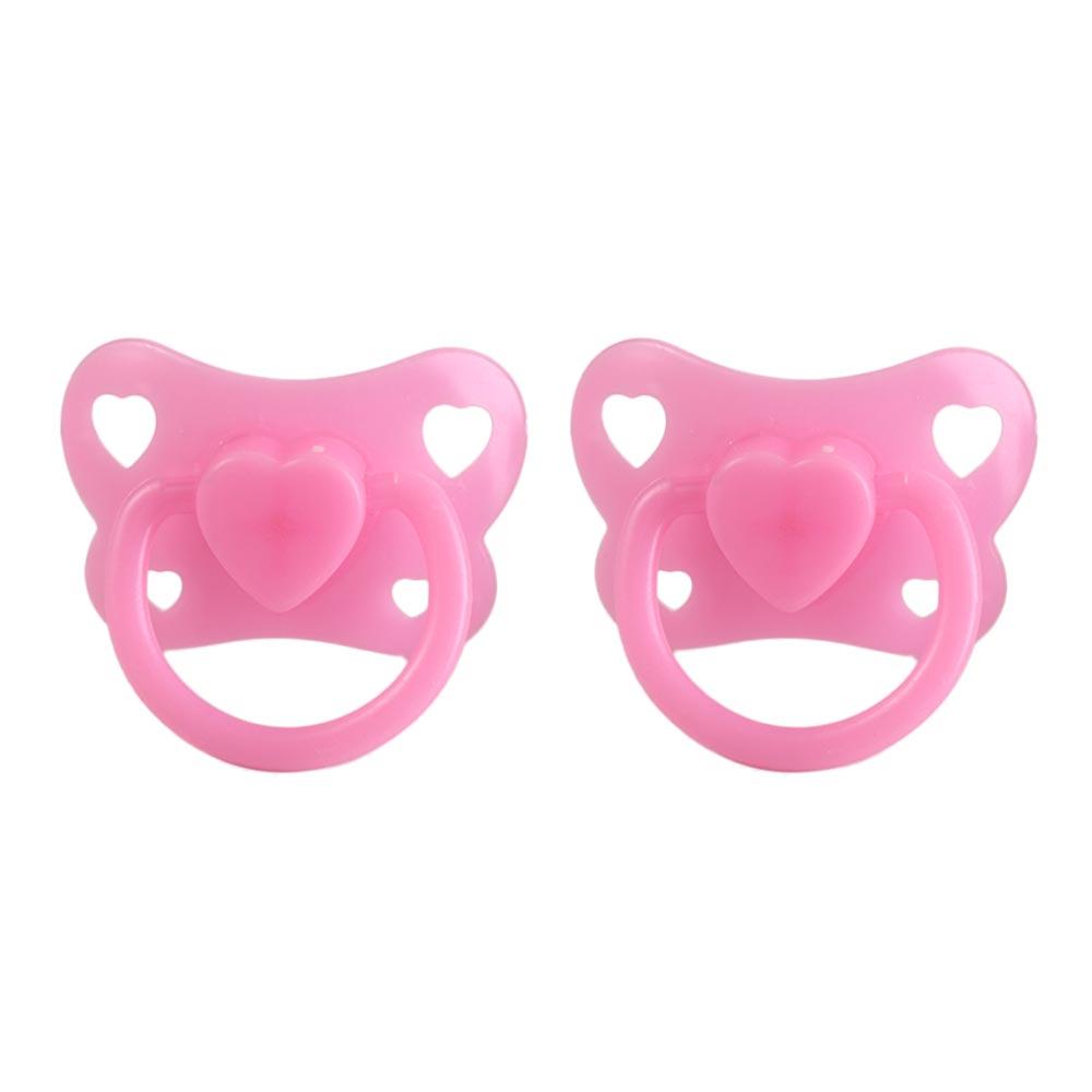 2pcs Lovely Doll Pacifier For New Reborn Baby Dolls Kids Toy Doll Play House Supplies Dummy Nipples Miniature Dolls Accessories