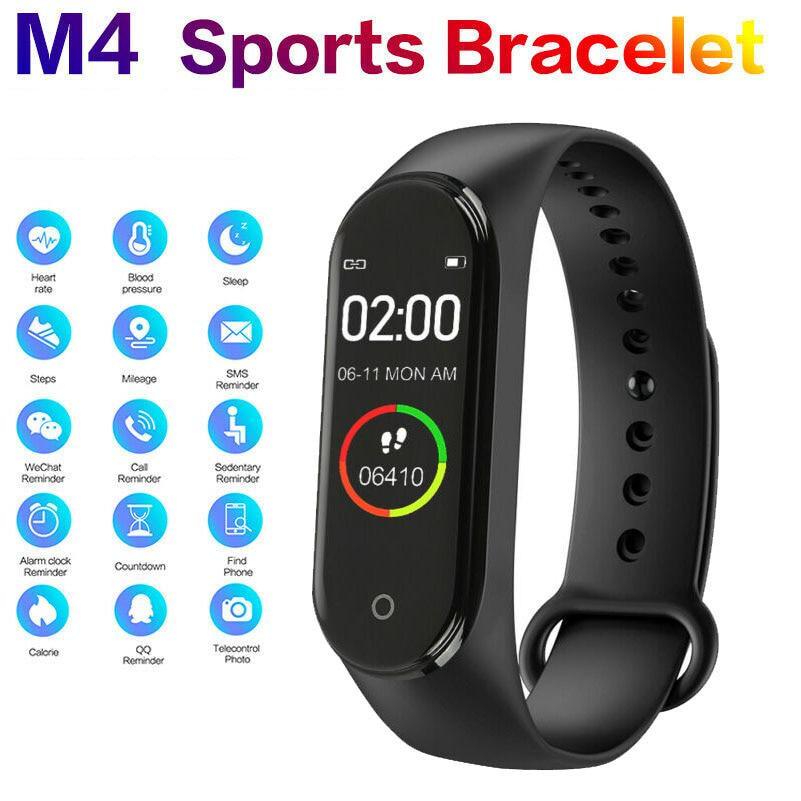 

Цвет экрана Smart Браслет для мужчин женщин M4 Smart Band с частотой сердечных приступов Фитнес Tracker Wristband