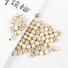 Golden Bamboo Barrel Beads 8x9MM - 108Pcs Buddhist Prayer Bracelet DIY Wood Beads Accessory Set