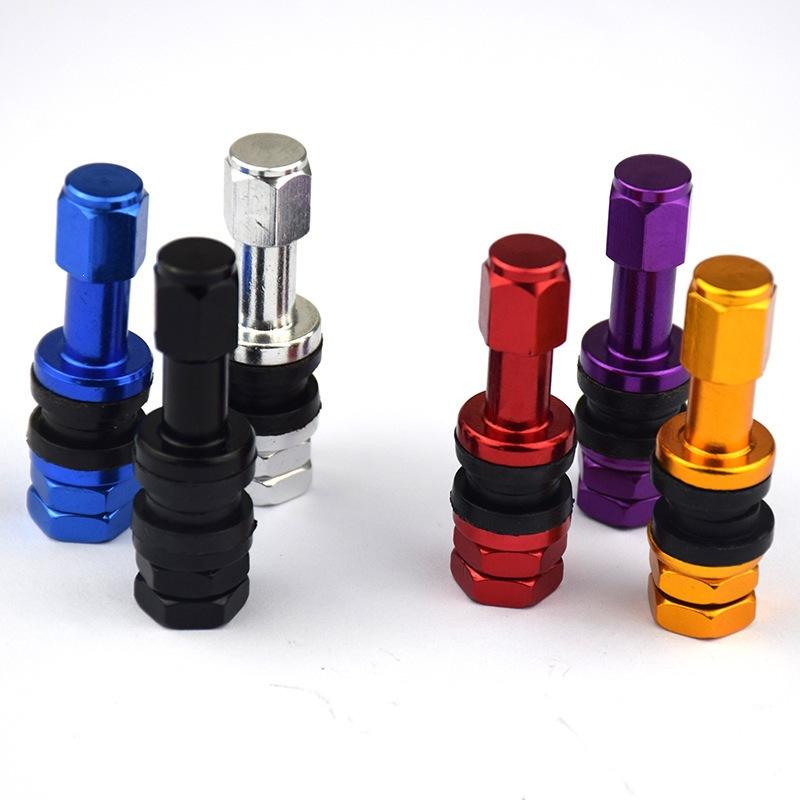 TR43E Aluminum Alloy Tubeless Tire Valve Stems 4PCS Durable Airtight Wheel Air Valves for Cars SUVs and Light Trucks Set Valve Stems 1