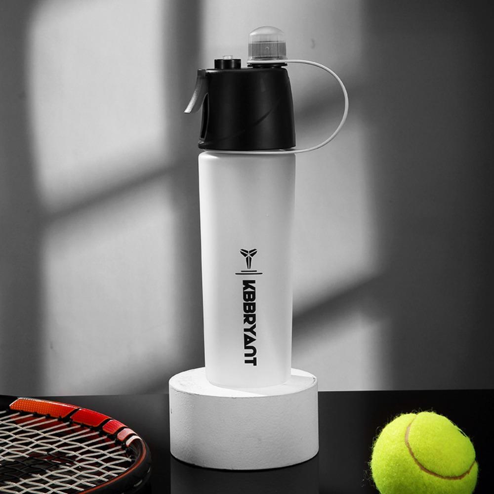 Insulated Spray Mist & Sip Water Bottle 600ml Cool Sports Bottle for Fitness & Outdoor
