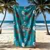 Fußball Miami Dolphins Personalisierter Name Strandtuch Super Weich & Saugfähig