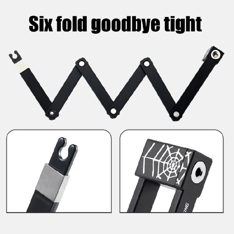 Heavy Duty AntiTheft Cycling Lock with Key and Brackets High Security Bicycles Lock Cycling Accessories Easy to Install