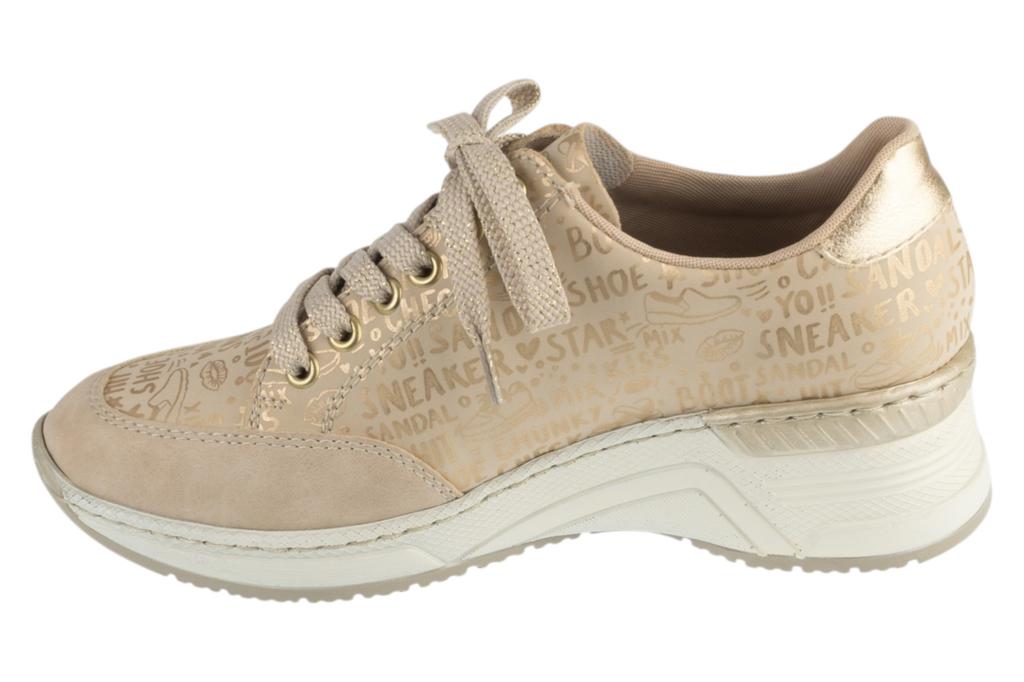 RIEKER Sneakers, Womens Beige Sneakers