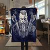 Viking Warrior  Print Flannel Blanket, High quality Comfortable for All Seasons, Home Decor, Warmth and Comfort