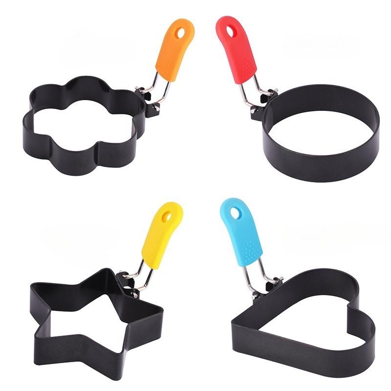 

4 набора стилей из нержавеющей стали, форма для яиц в форме сердца, многофункциональная, для выпечки, печенья, фруктов, прочный, безопасный для пищевых продуктов кухонный инструмент для домашней готовки