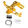 Motorcycle License Plate Mount With LED Light Adjustment License Plate Frame Set