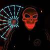 Accessories Halloween Cosplay White Skull Mask Skull Helmet Halloween Skull Mask Luminous Mask