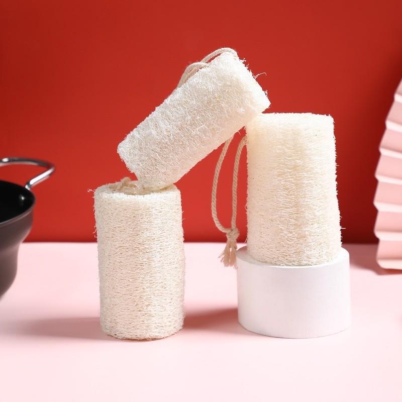 Natural Dish Loofah Brush For Pots Pans And Utensils With Gentle Cleaning
