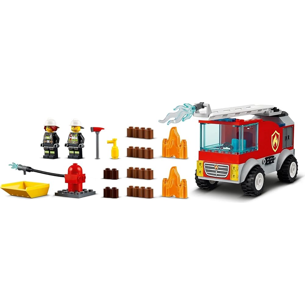 LEGO City Fire Ladder Truck 60280 Toy Building Blocks for Boys and Girls Ages 4 and Up