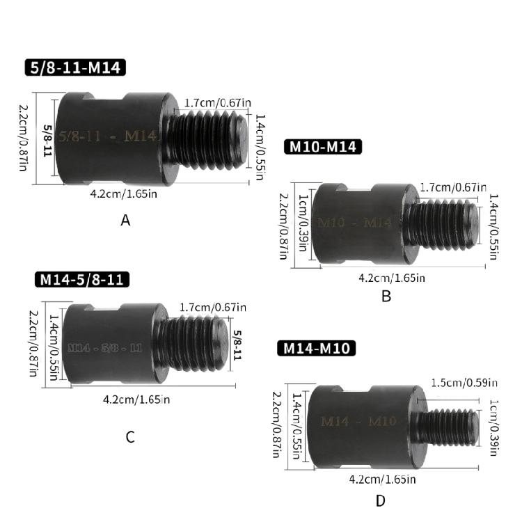 Universal Drill Bit Adapter Grinder Adapter Rotarys Polisher M14 Converters
