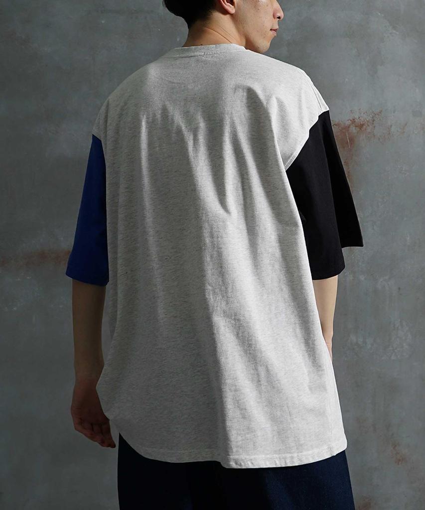 Logo Design Loose American Foam College Summer Big [Samdiff] T-Shirt, Silhouette, Casual, Print, Logo, Clothes, T-Shirt, Men's, Oversized, L,