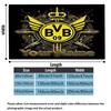 1PC Borussia Custom Name Patterned Flannel Blanket Suitable For All Seasons for Home Decor Warmth and Comfort Gifts Holiday Present