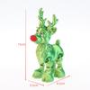 1 Pc Cute Christmas Elk Joint Movable Figurine Office Decor Children's Gift 3D Printed Toy Simulated Statue Ornaments